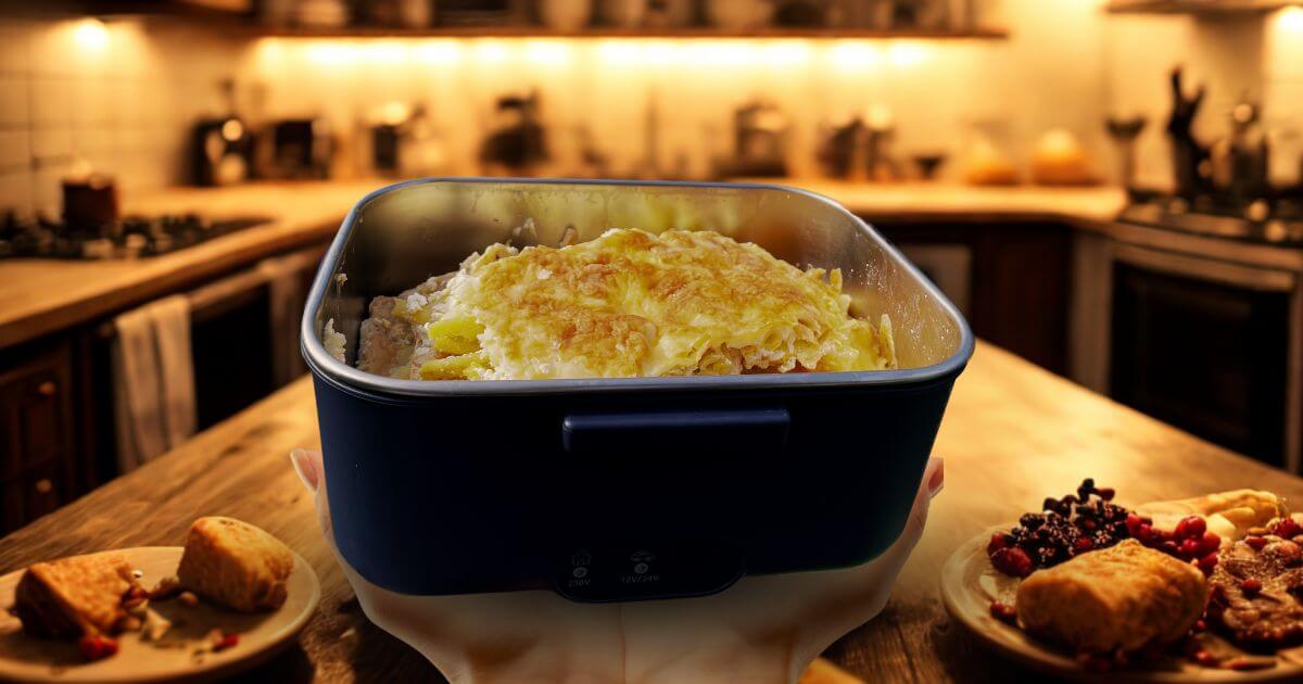 Ebédmelegítő doboz karácsonyi hangulatban